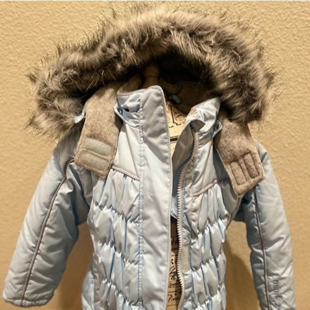 ZX Mini Baby Blue Jacket w/ Faux Fur Food - Size 24
